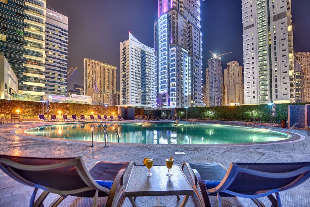 Marina View Deluxe Hotel Apartment Dubai Exterior foto