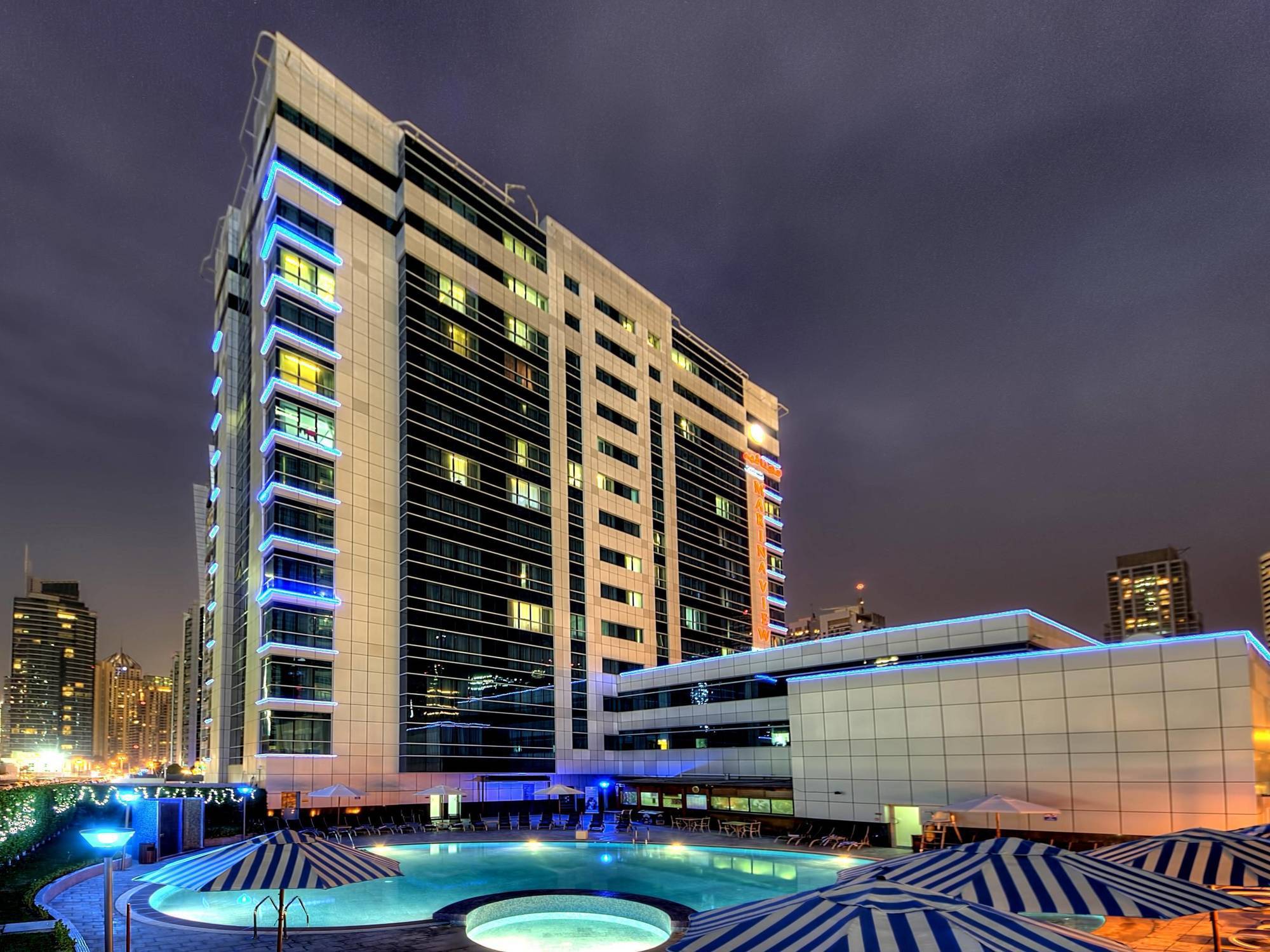 Marina View Deluxe Hotel Apartment Dubai Exterior foto