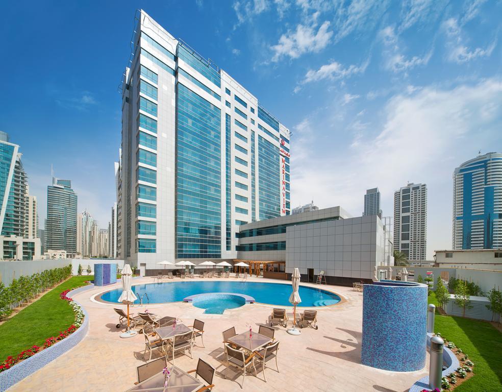 Marina View Deluxe Hotel Apartment Dubai Exterior foto